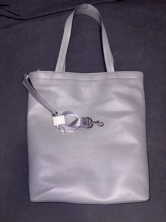 Vera Bradley Handbags - Vera Bradley Gray Leather Tote with Removable Strap